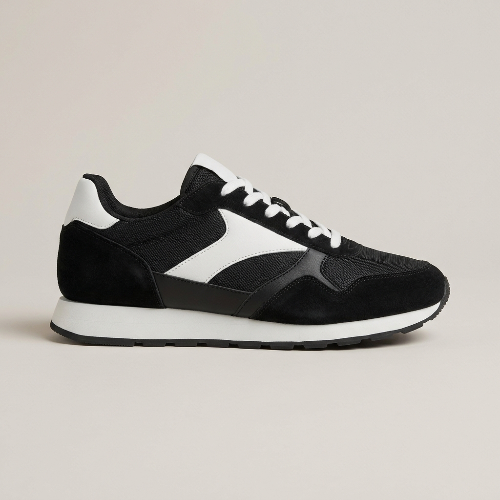 Stride Basics Shoes in black and white